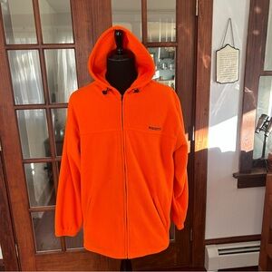 Bright Orange Fleece Hoodie